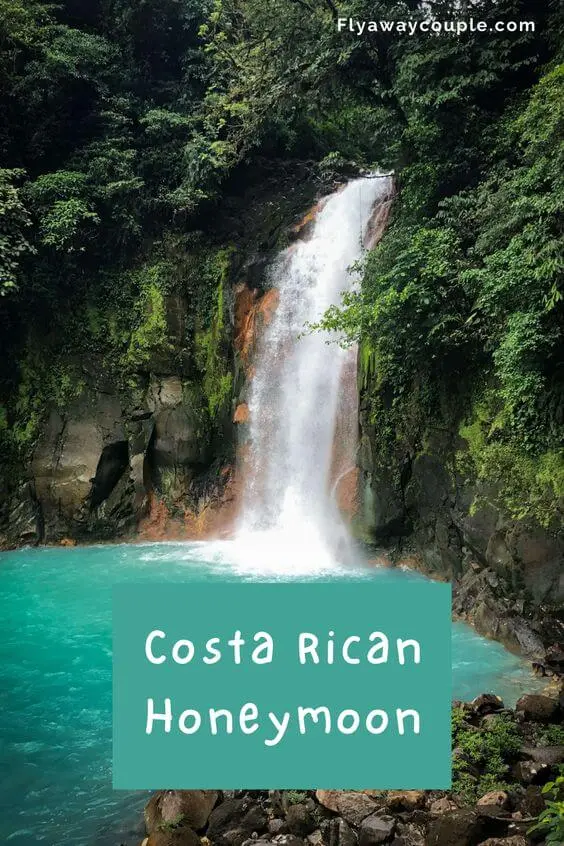 Beautiful waterfall in Costa Rica
