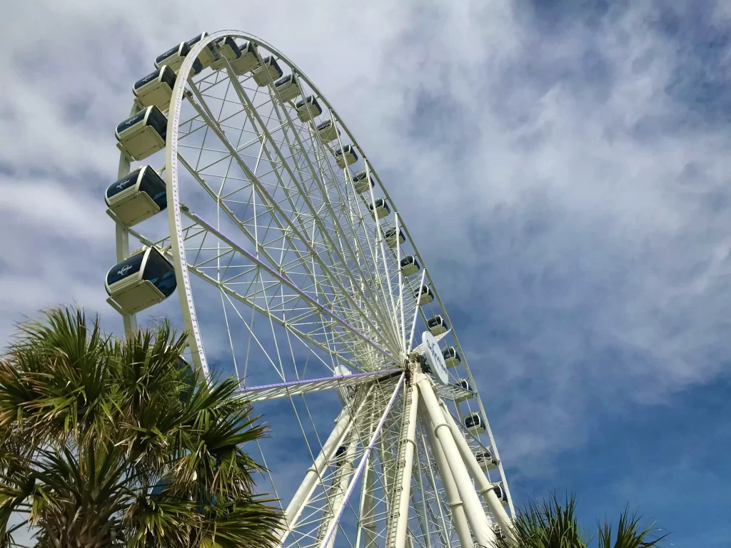 Skywheel located on the boardwalk at Myrtle Beach, South Carolina