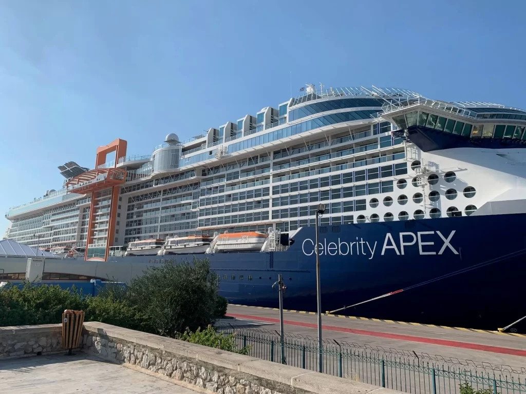 Close View of the Celebrity Apex Cruise Ship