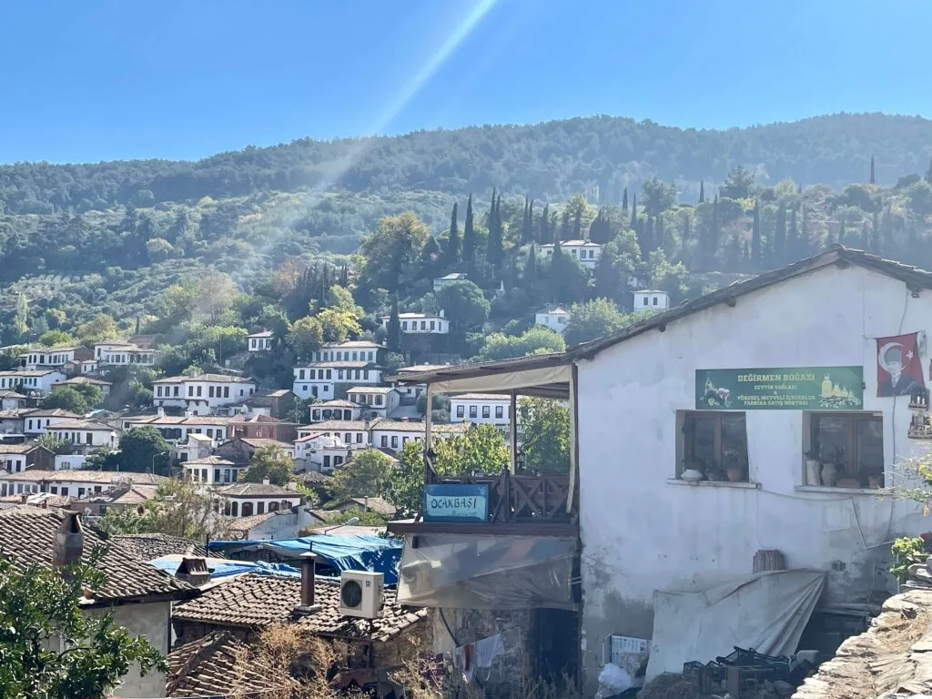 Hillside homes in Sirince, Turkey