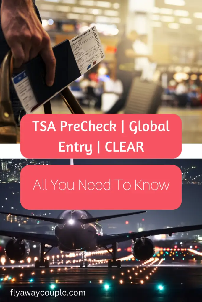TSA PreCheck vs Global Entry vs CLEAR Pinterest Pin