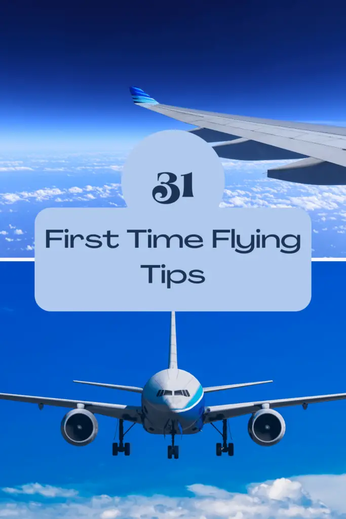 First time flying tips pinterest pin