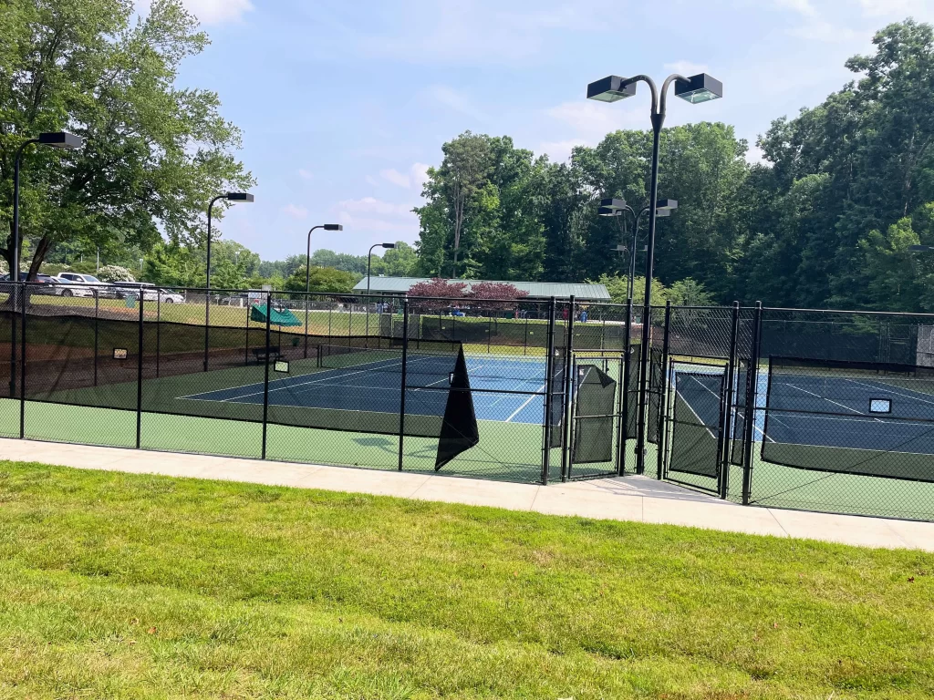 Some of the tennis courts at Tanglewood Park in Clemmons, NC 